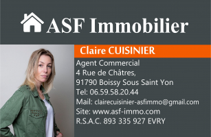 UNE NOUVELLE COLLABORATRICE VIENT DE REJOINDRE ASF IMMOBILIER